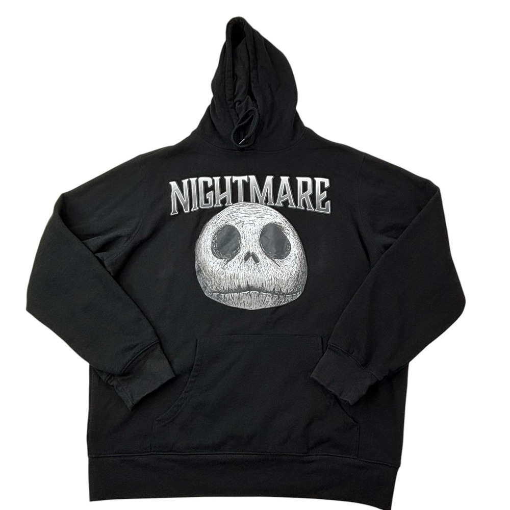 Jack Skellington Disney The Nightmare Before Christmas Black Hoodie Large‎